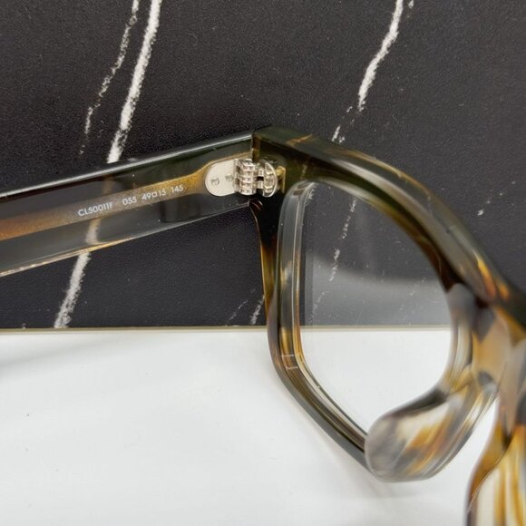 NEW CELINE CL50011F 055 HAVANA SQUARE UNISEX CELINE EYEGLASSES - Picture 10 of 12